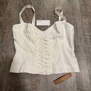 Reformation Gaia Linen Top